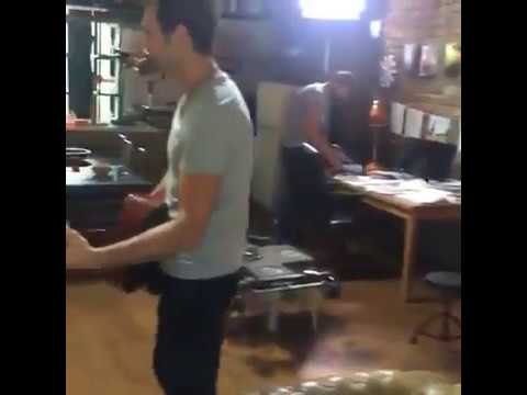Dolunay 12.bölüm set arasi,cekimlere hazirlik