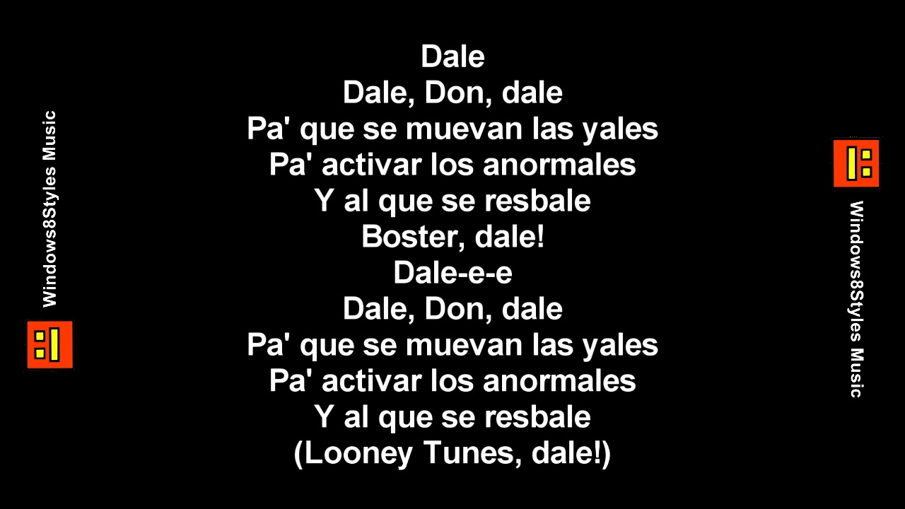 Don Omar - Dale Don Dale (Letra)