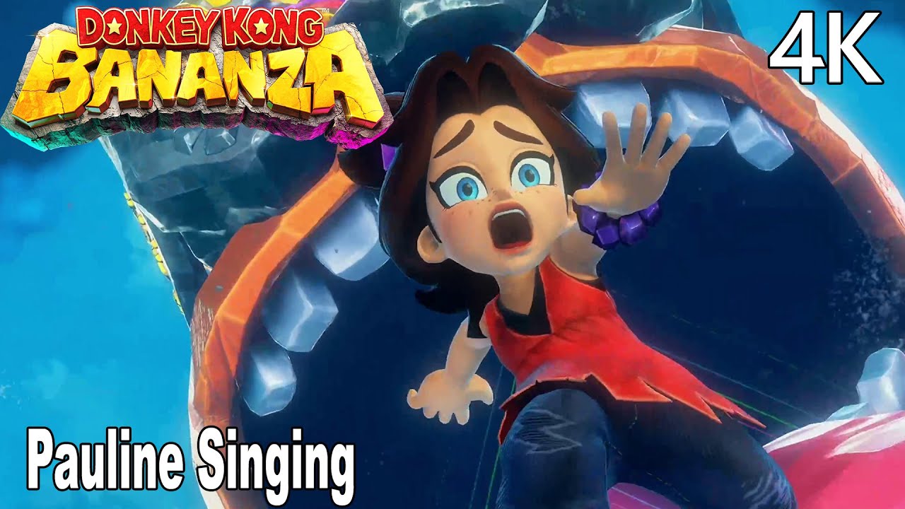 Donkey Kong Bananza Pauline Singing 4K