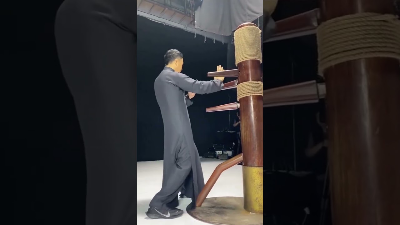 Donnie Yen Filming scene Ip Man 4 #ipman4 #donnieyen #wingchun #vingtsun #woodendummy