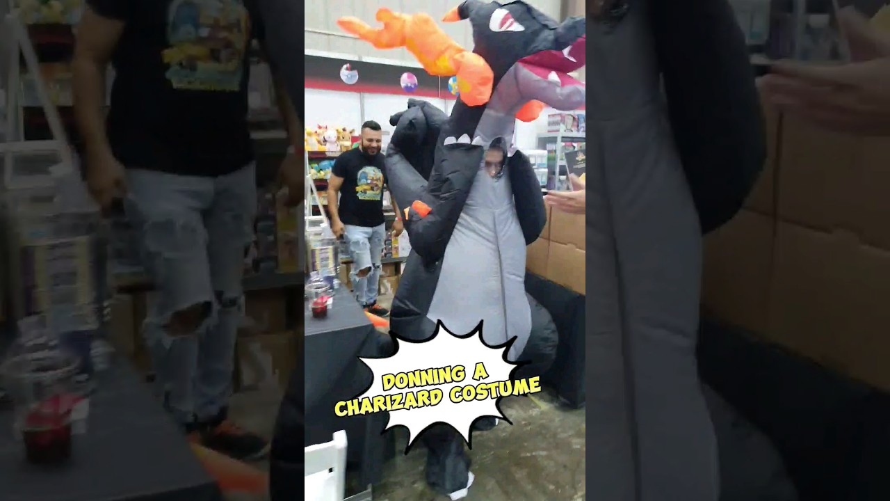 Donning an amazing Mega Charizard costume 🔥 #pokemon #Charizard