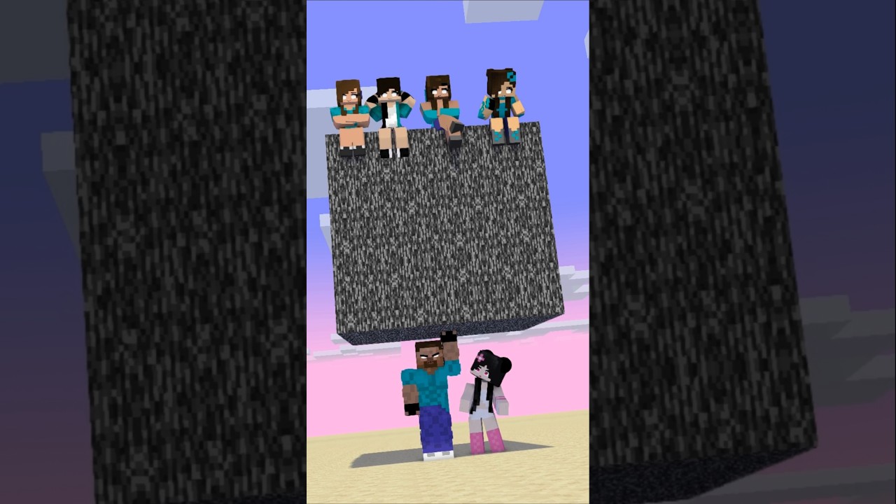Dont Let Herobrine Get Mad #shorts #minecraft #aphmau #newupload #helpherobrine