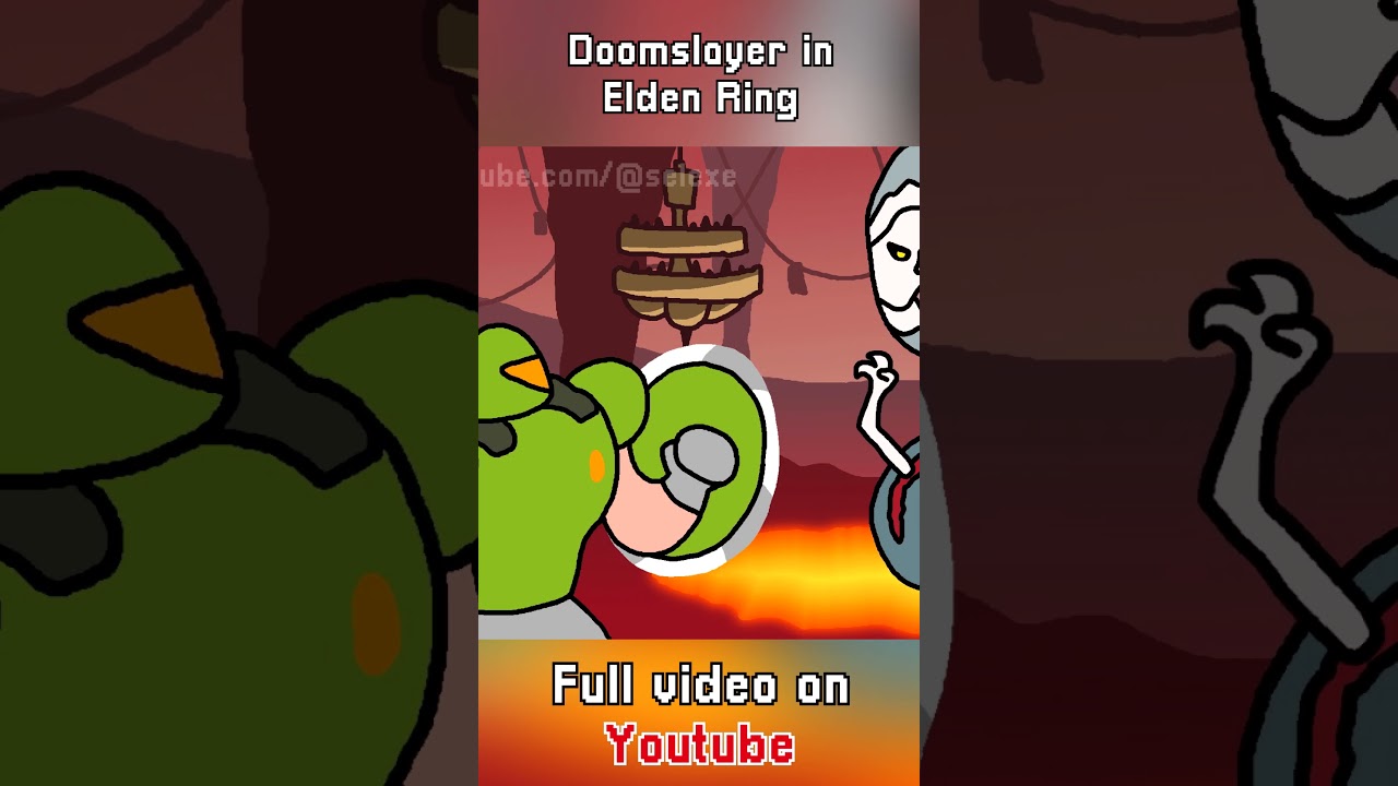 DOOMSLAYER in ELDEN RING #doom #eldenring #animation