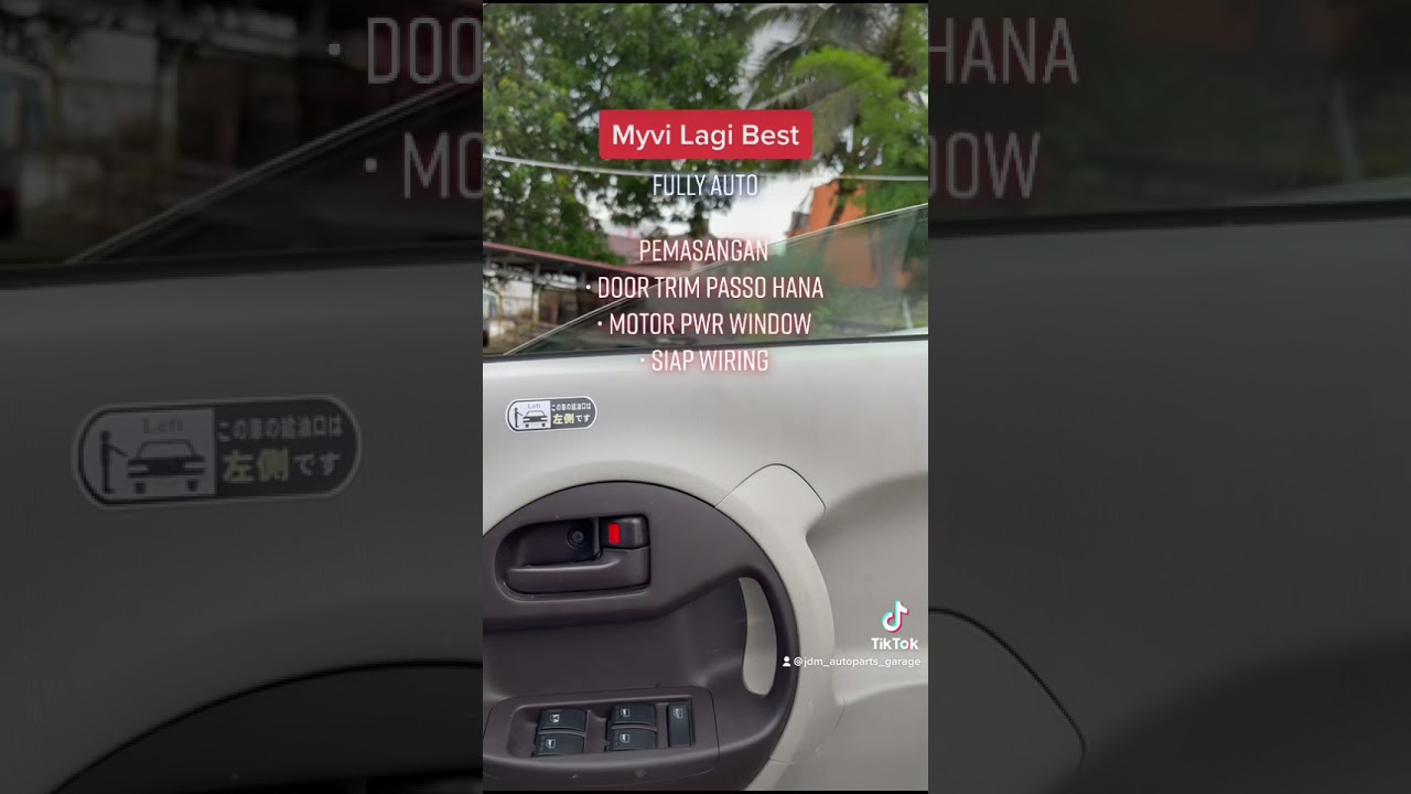 Door trim power windows Passo Hana