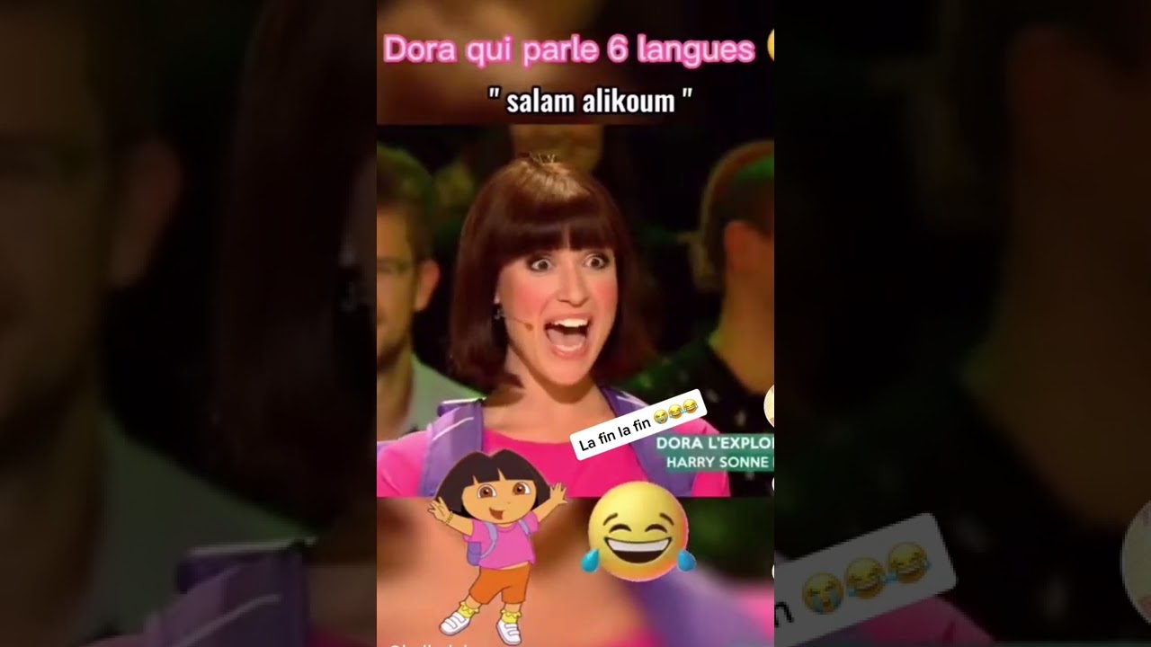Dora qui parle 6 langues 😩😂 #shorts #youtubeshorts #tiktok #dora