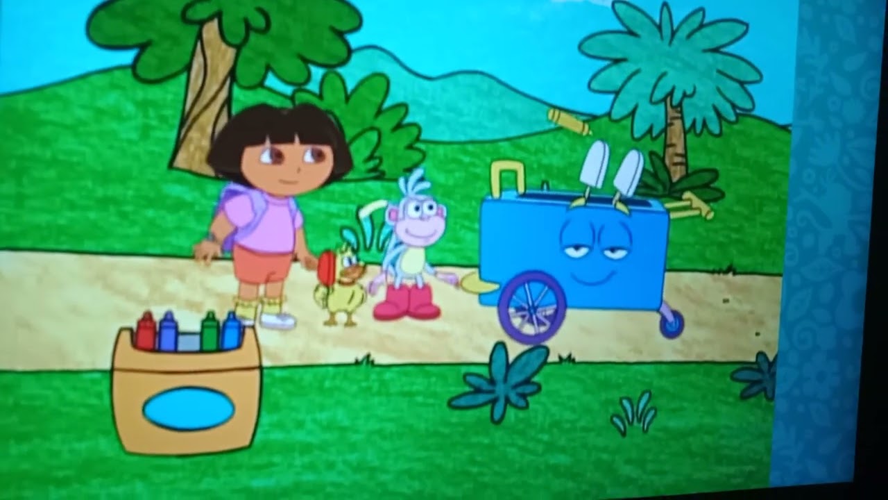 Dora the explorer - Quack quack - Color in the popsicles to get the flavor they want!