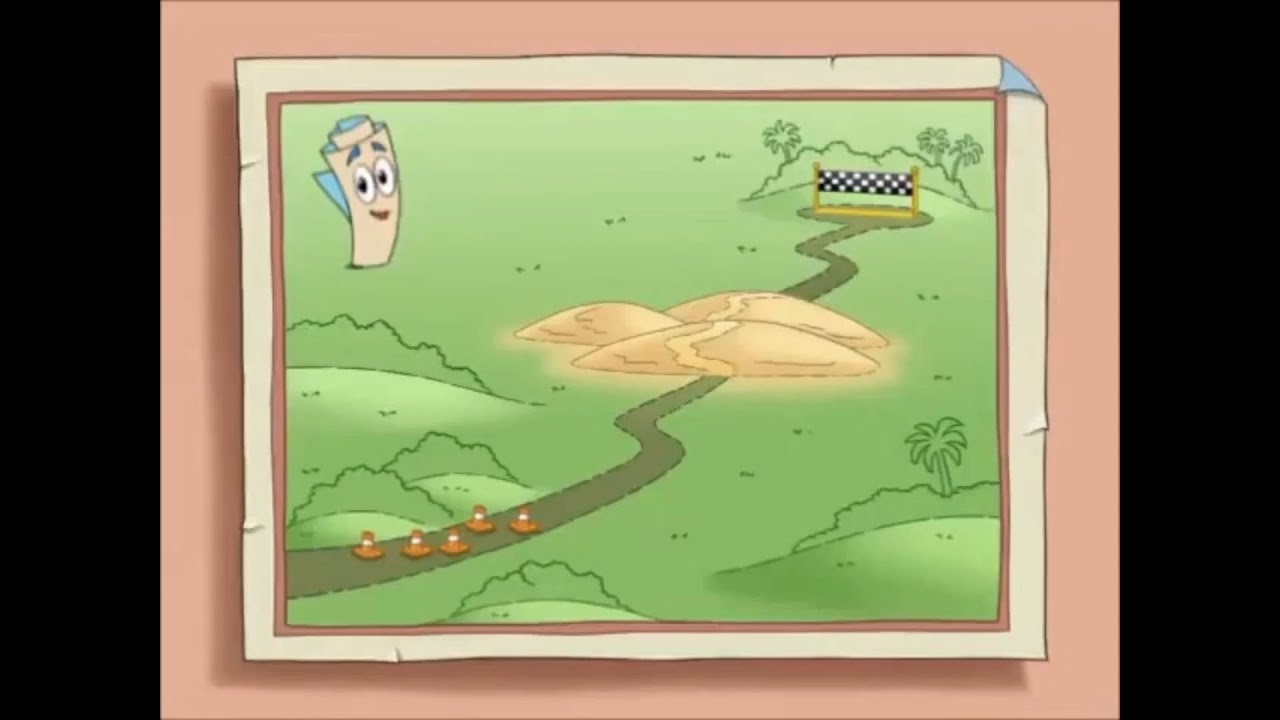 Dora the Explorer Map from Benny’s Big Race PAL