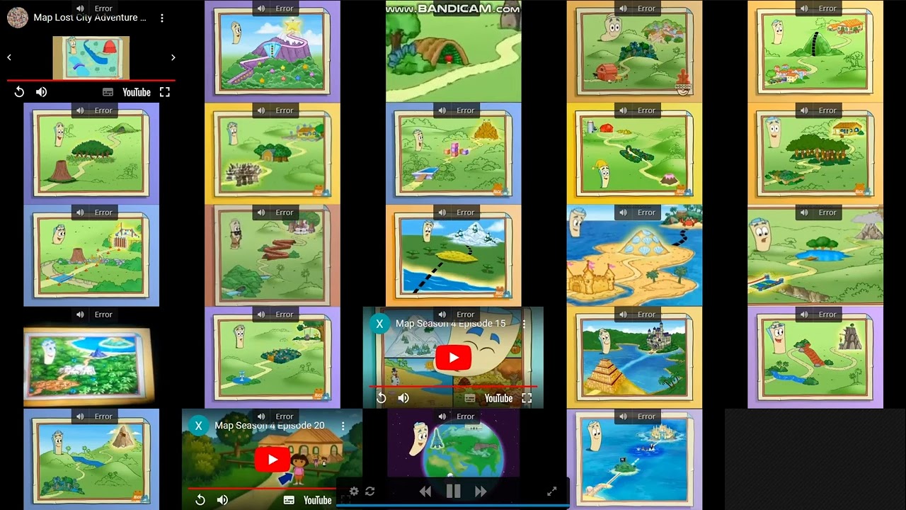 dora the explorer map season 4 played at the same time