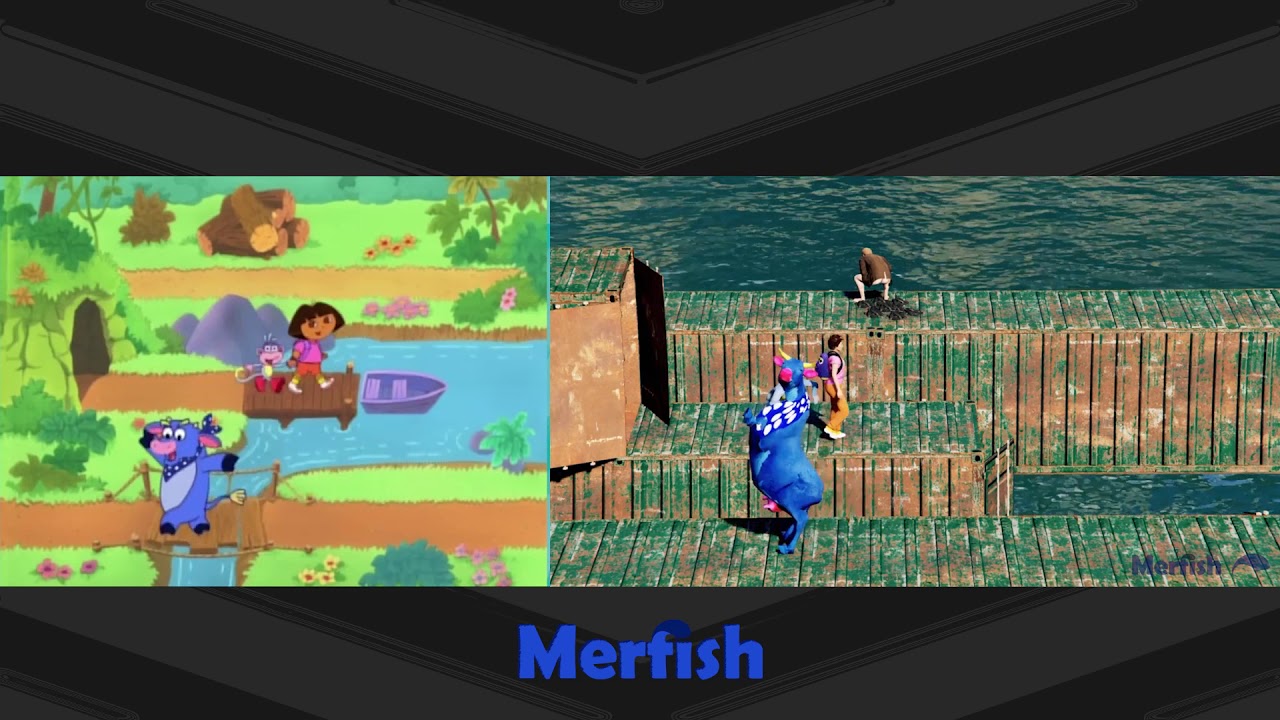 Dora The Explorer Recreated in GTA V [Side by Side Comparison]