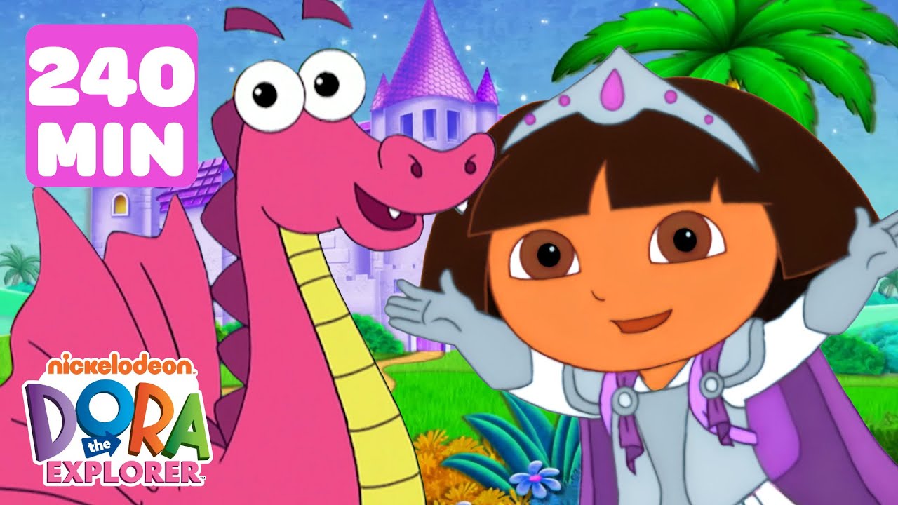Dora the Explorer's Best Fairytale & Fantasy Adventures for 240 MINUTES! 🐲 | Dora & Friends