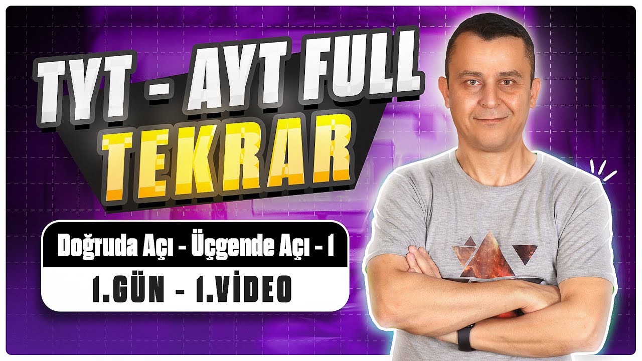 Doğruda Açı - 1 | 🔥TYT - AYT Geometri Full Tekrar | 1.Gün - 1.Video | 2024 #kenankara
