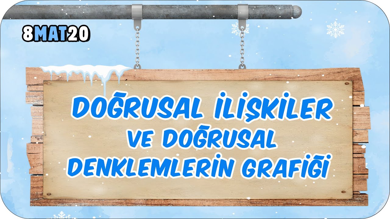 Doğrusal İlişkiler ve Doğrusal Denklemlerin Grafiği 📘 tonguçCUP 3.Sezon - 8MAT20 #2024LGS