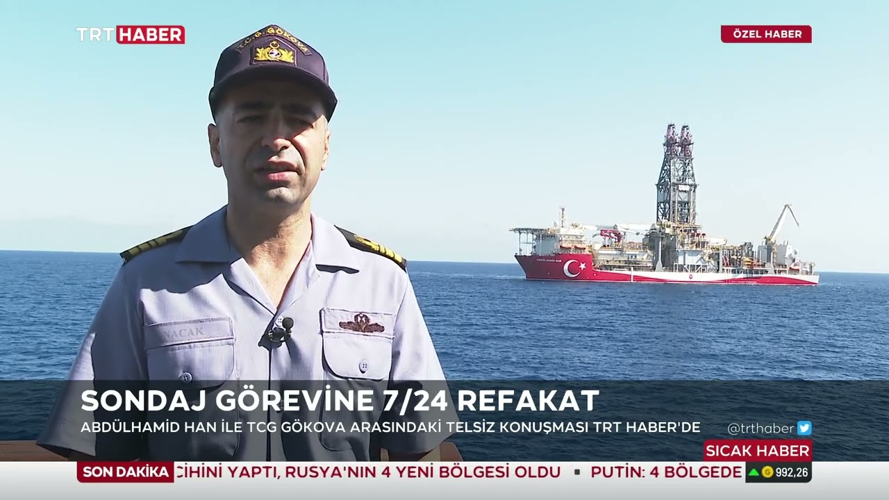 DOĞU AKDENİZ'DE KRİTİK REFAKAT GÖREVİ - SONDAJ GEMİSİ ABDÜLHAMİD HAN İŞTE BÖYLE KORUNUYOR