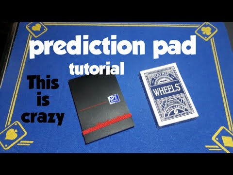Double prediction pad card trick TUTORIAL/magic tricks