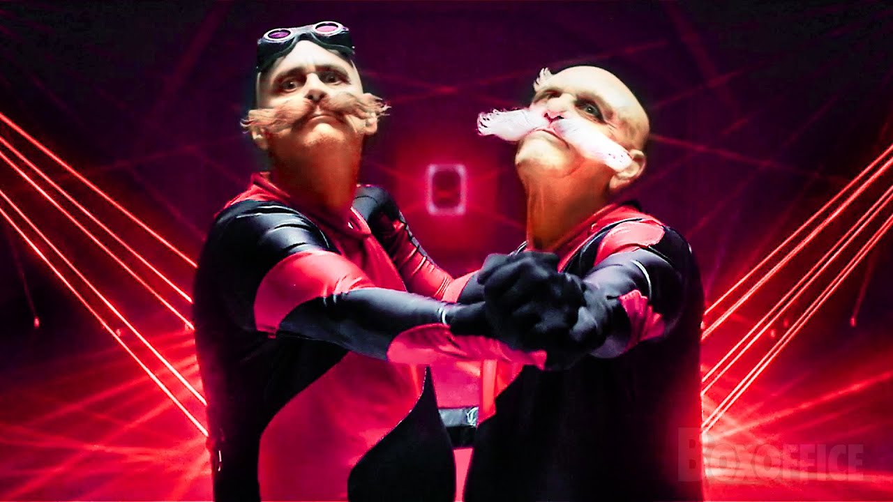 Double Robotnik's Dance Scene (Jim Carrey is a LEGEND 👌) | Sonic 3 | CLIP