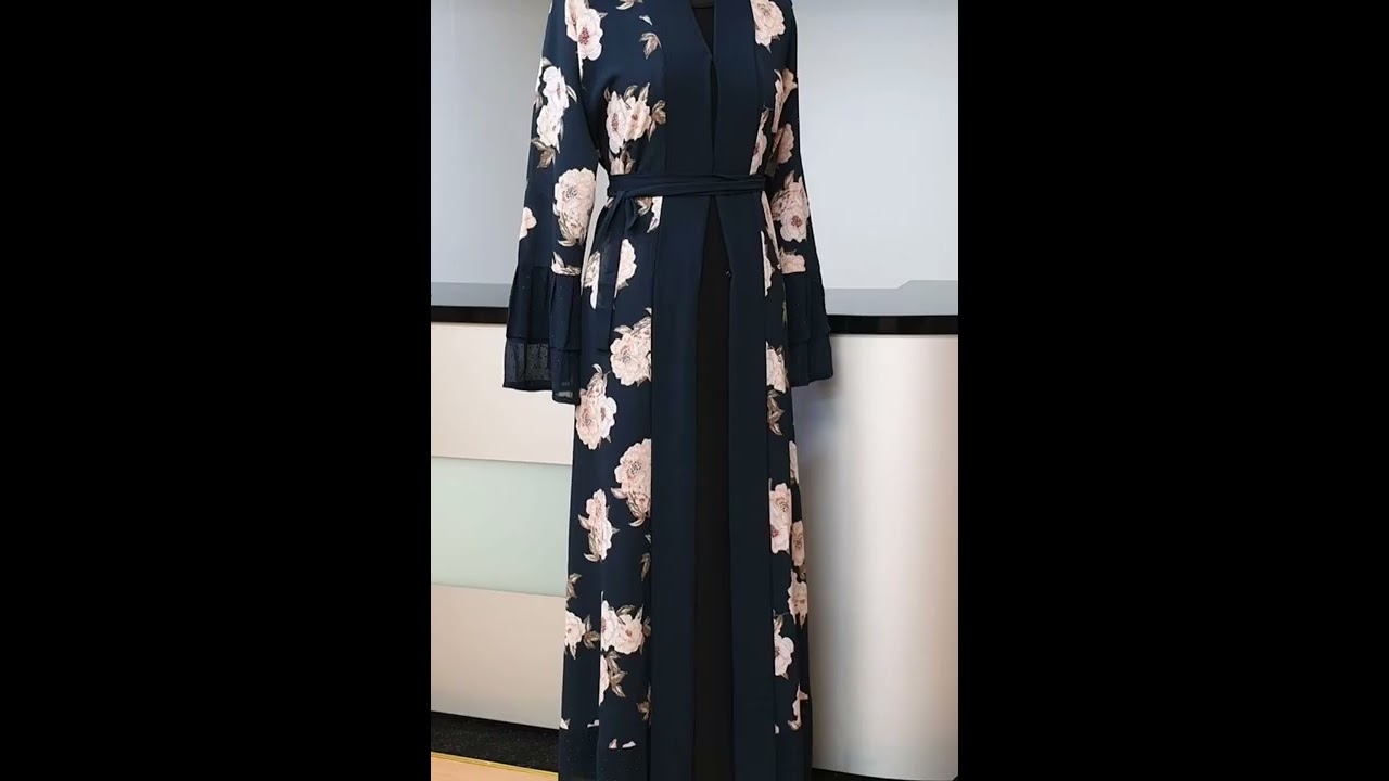 Double sided abaya designs.