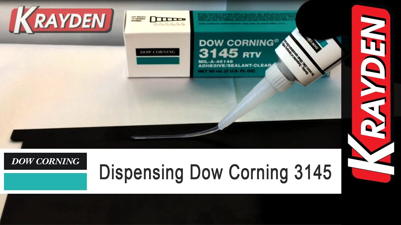 Dowsil 3145 RTV Clear Silicone Adhesive Sealant Manually Dispensed