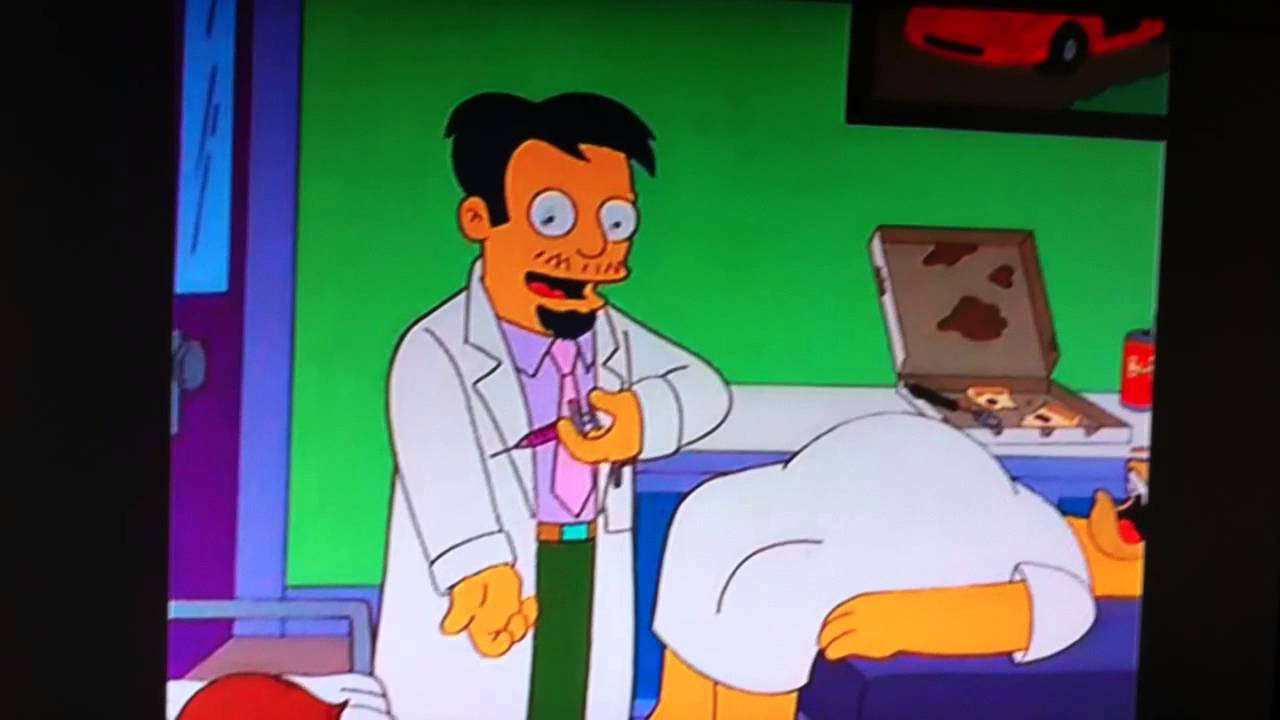 Dr Nick Riviera on drugs.