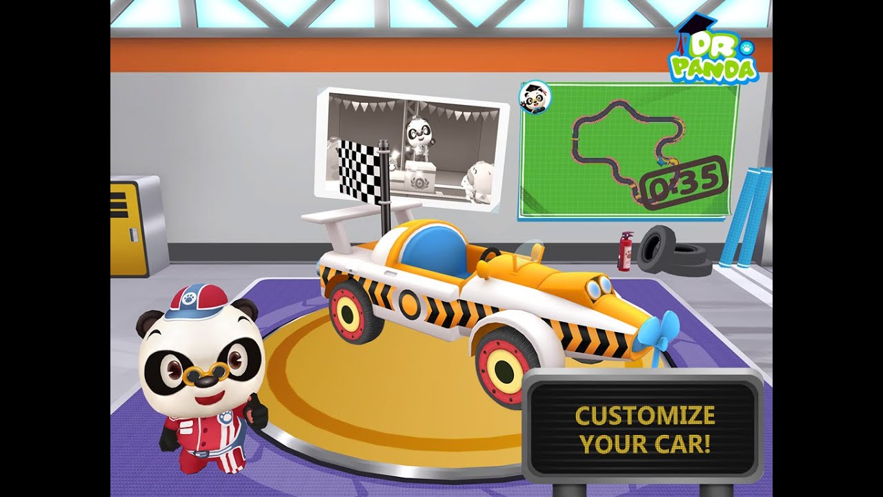 Dr. Panda Racers - Best iPad app demo for kids - Ellie
