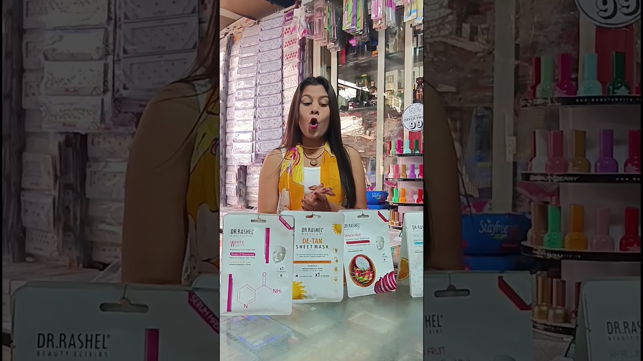 Dr rashel sheet mask on sale only on shrigarika palace #skinmask #glow#premium