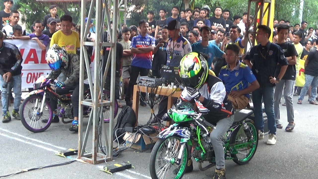 Drag Bike Polman Kelas Bebek 4Tak TU 200cc Sleep Engine Sulsel