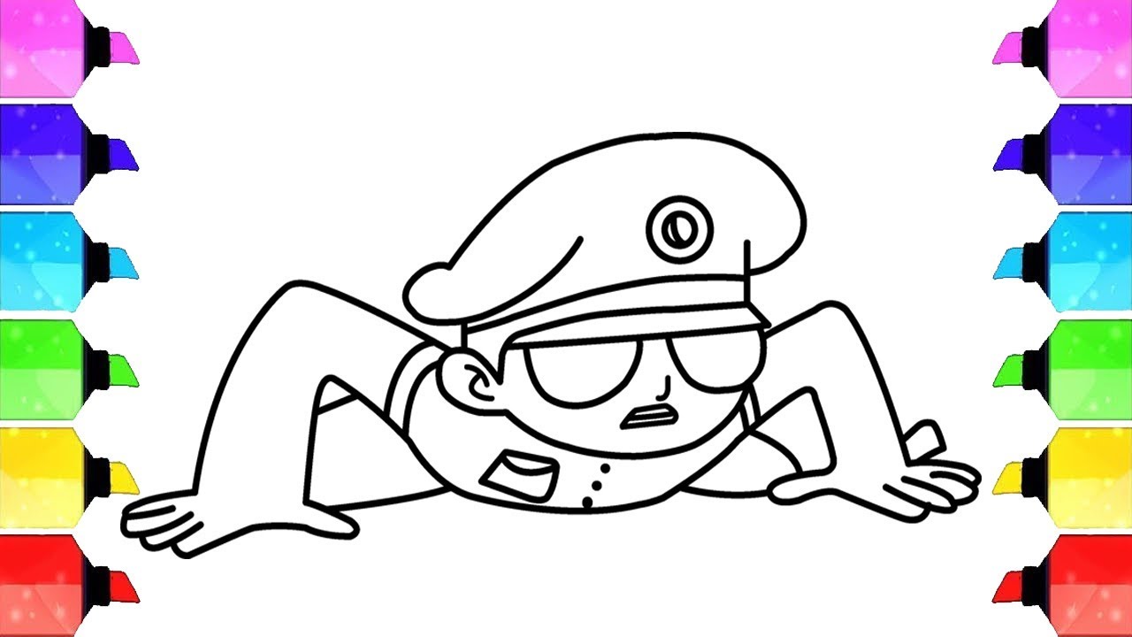 Drawing & Coloring Little singham - Coloring Pages for kids  - little singham Cartoon Coloring Book