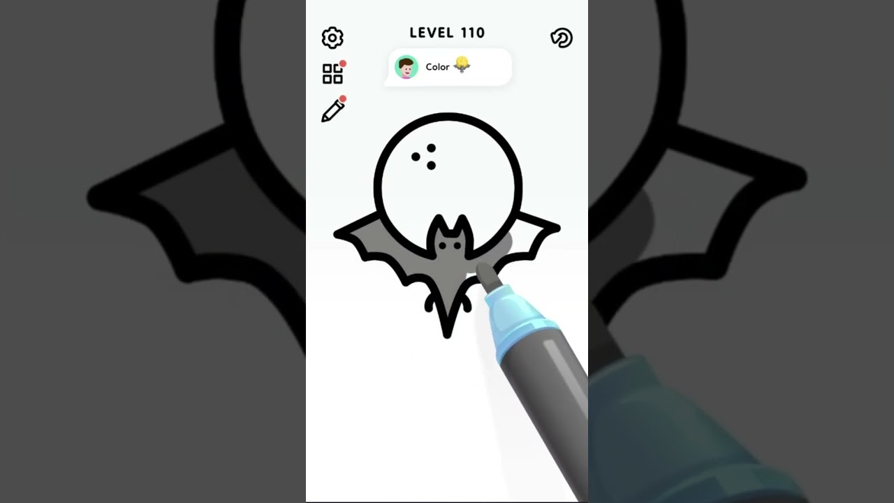 Drawing bat and bowling - Color Page #shorts #drawing #games #kids