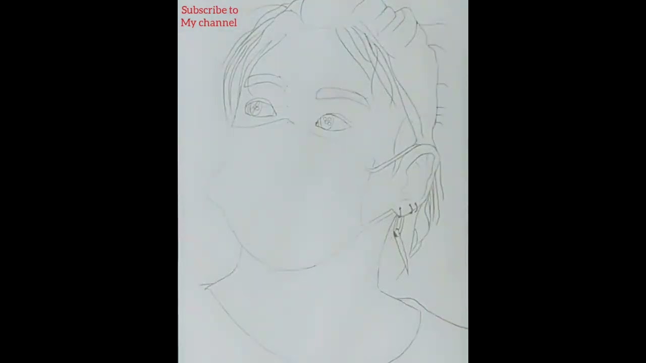 Drawing bts Jungkook (jk) || Drawing of Bts jungkook ||