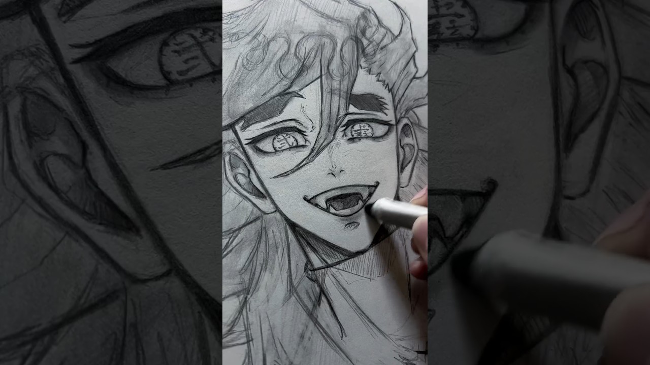 Drawing Douma from Demon Slayer #doma #douma #demonslayer #anime #manga #kny #kimetsunoyabai #edit