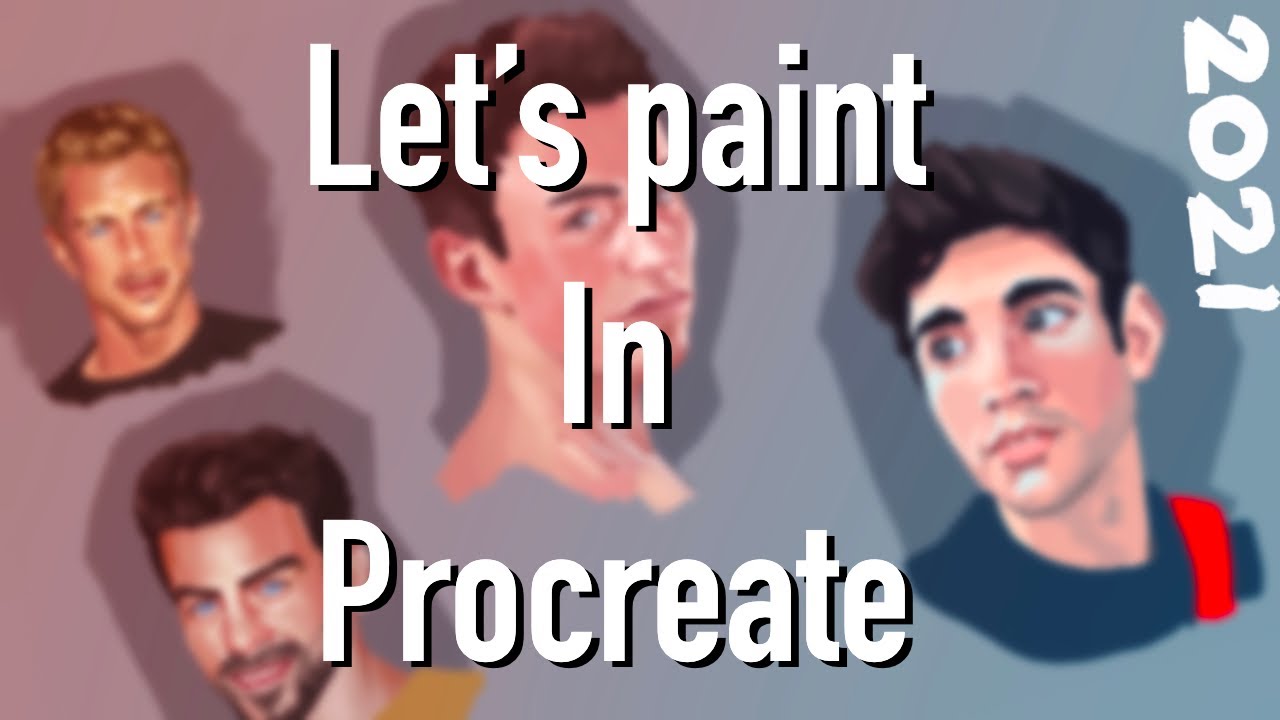 Drawing Faces - Where I’ve Been - Update - Procreate Speed Painting
