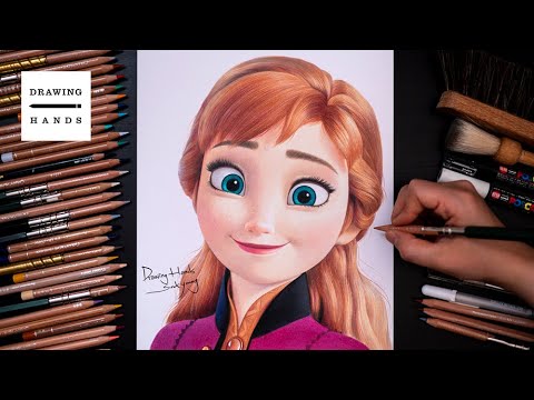 Drawing Frozen2 - Anna [Drawing Hands]
