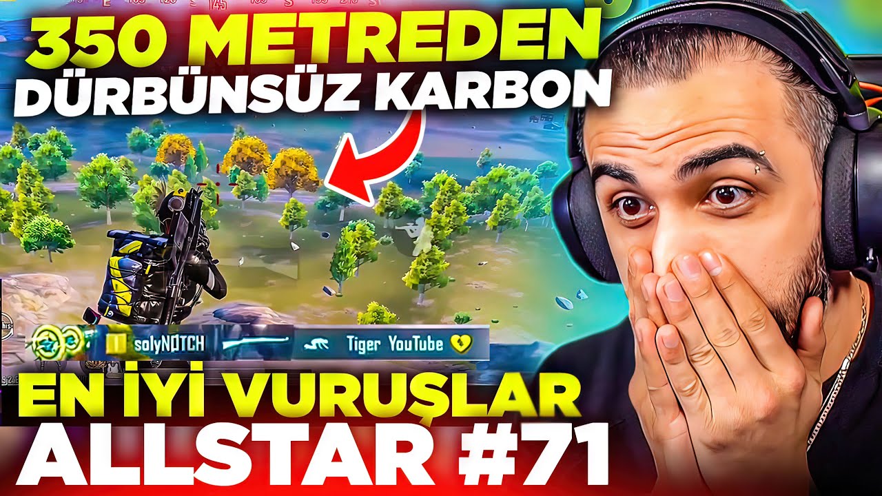 DÜRBÜNSÜZ KAR98'LE 350 METREDEN KARBON ATTI!! İMKANSIZ 😱 EN İYİ VURUŞLAR ALLSTAR #71 | PUBG MOBILE