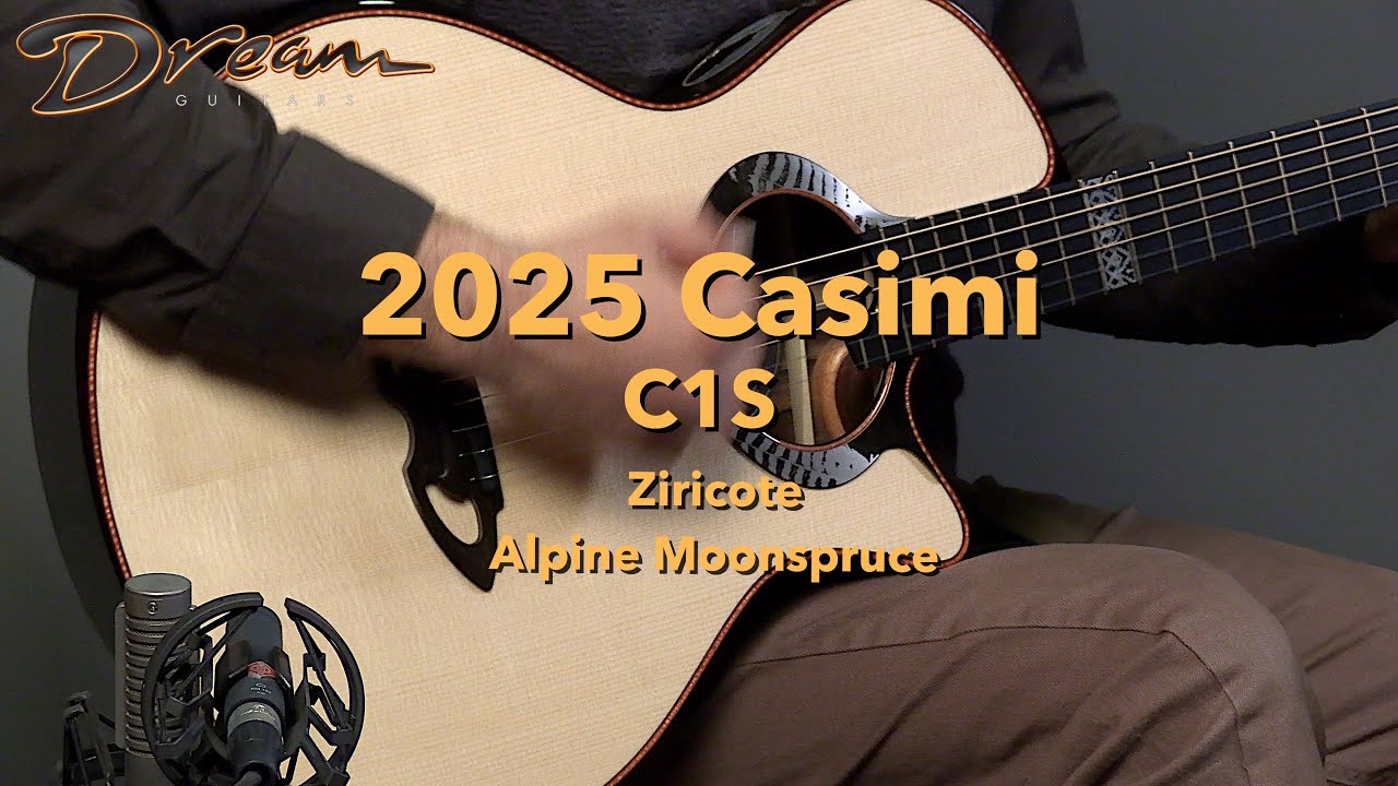Dream Guitars - 2025 Casimi C1S, Ziricote & Alpine Moonspruce #guitardemo #acousticguitars