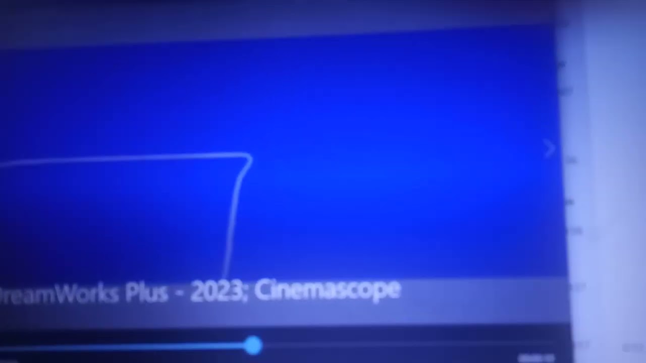 dreamworks plus 10 years logo - 2023; cinemascope