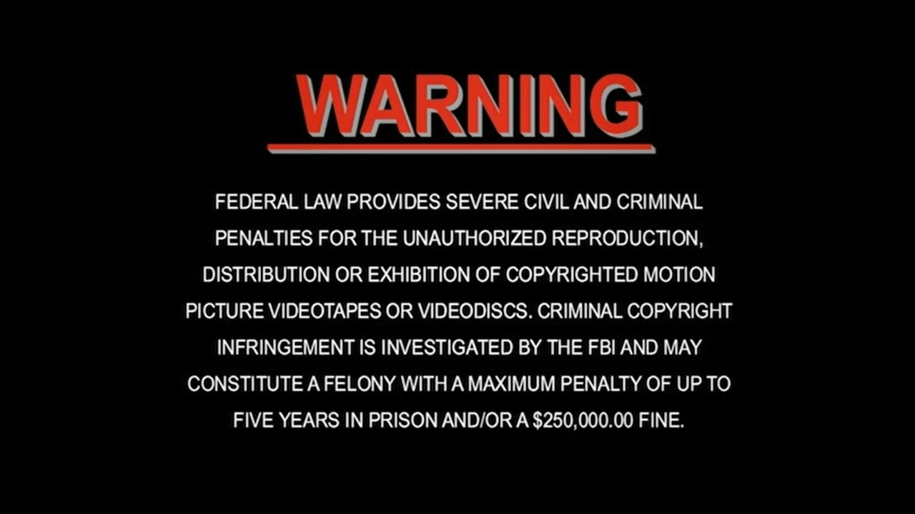 DreamWorks Warning Screen (1998-2006)