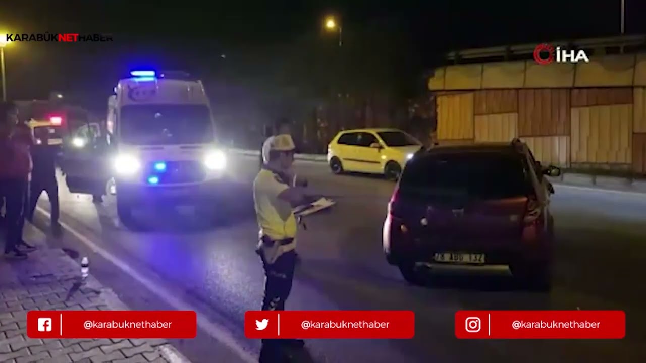 DİREĞE ÇARPAN CİP METRELERCE SÜRÜKLENDİ