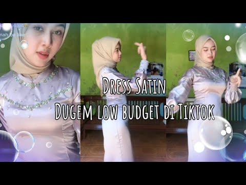 Dress satin Dugem low budget di Tiktok