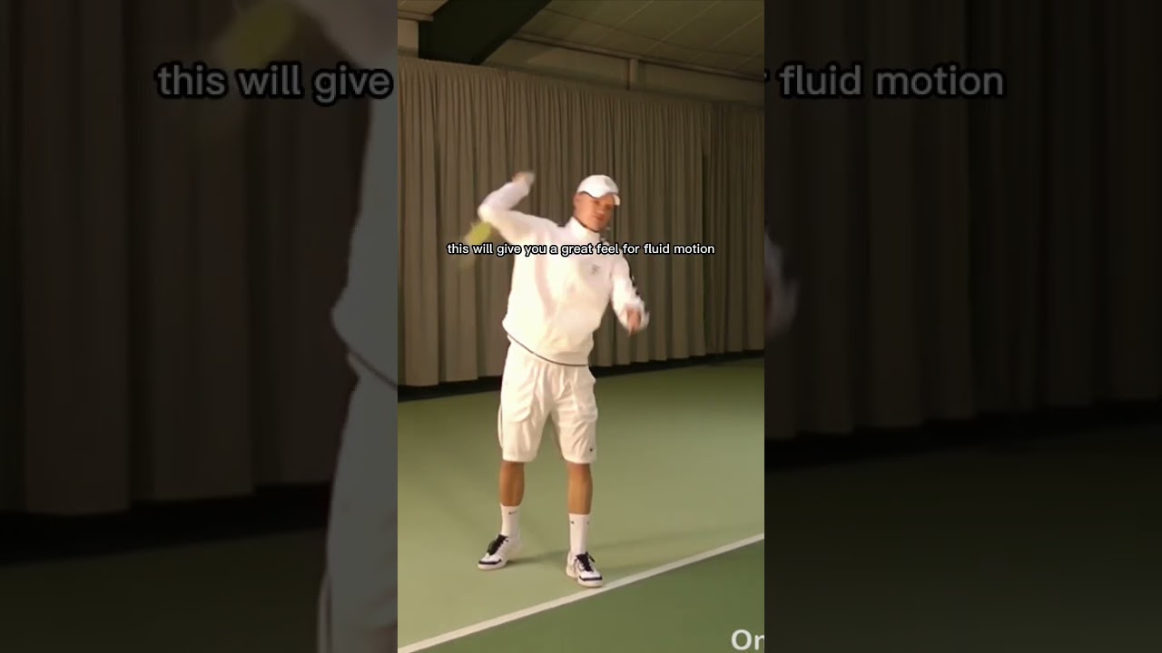 Drill For Fluid Serve Motion! #sports #fyp #short #shorts #tennis #trending #video #fypシ