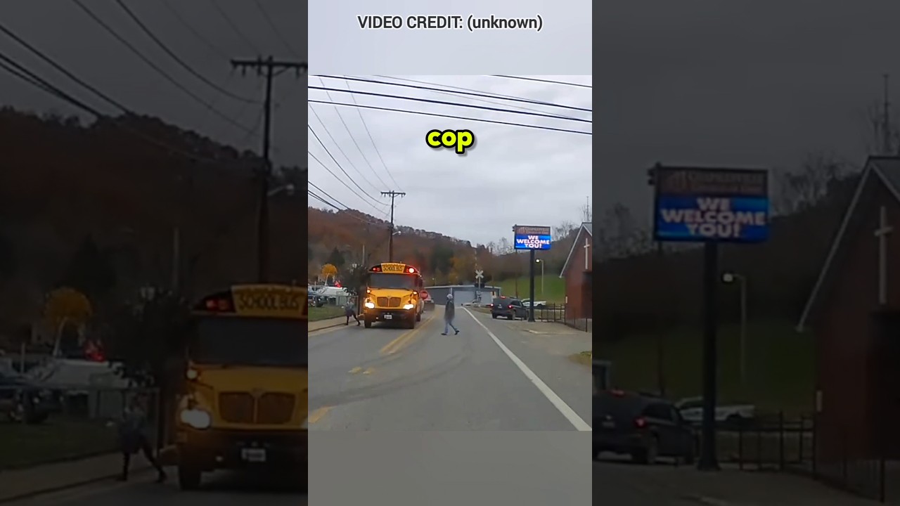 Driver Passes School Bus & Gets Instant Karma!