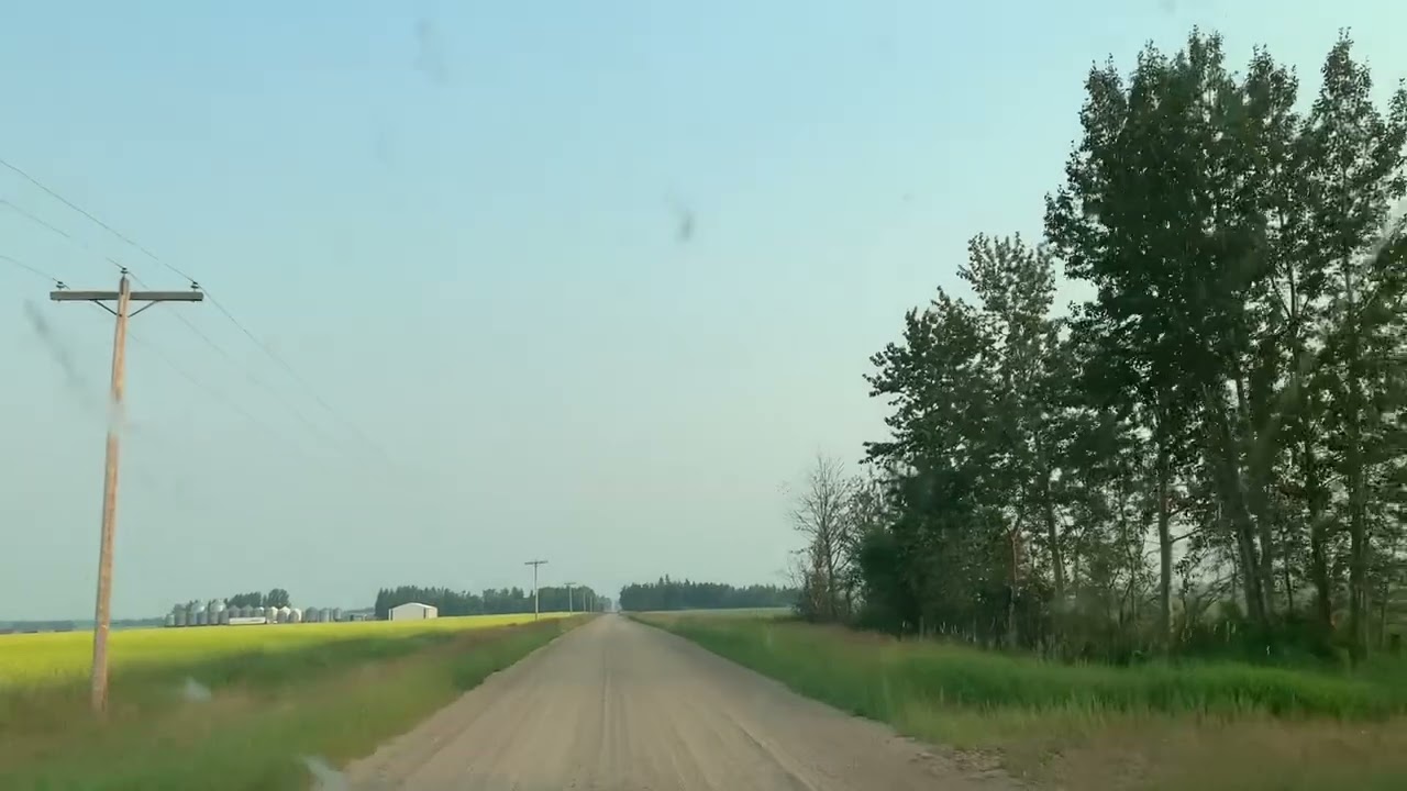 Driving Westlock County Backroad + 34 July 2014