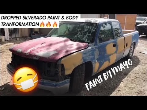 DROPPED SILVERADO BEFORE&AFTER TRANSFORMATION BY:MAYO GARCIA 🔥