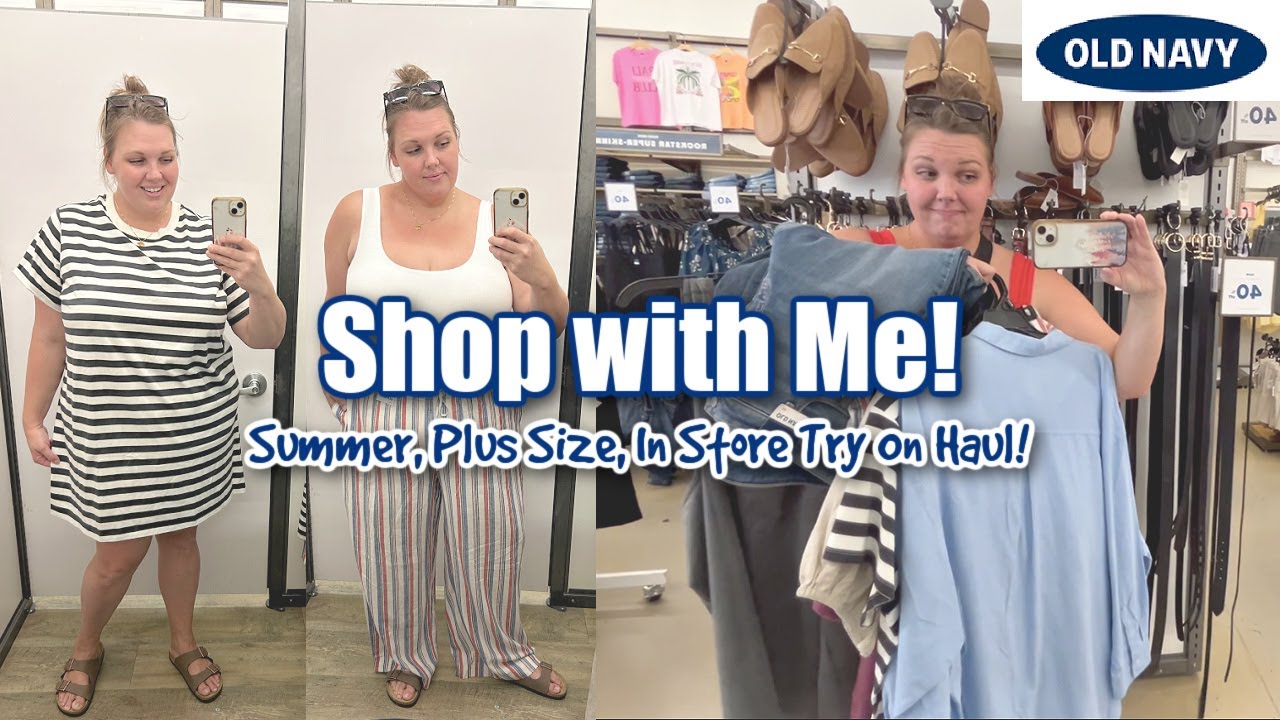 Dropping Pounds and Sizes! SHOP WITH ME! In Store Try On Haul | OLD NAVY Plus Size Haul