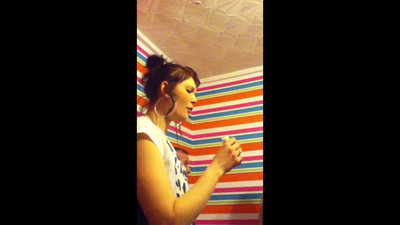Drunk Girl Falls Of Stool
