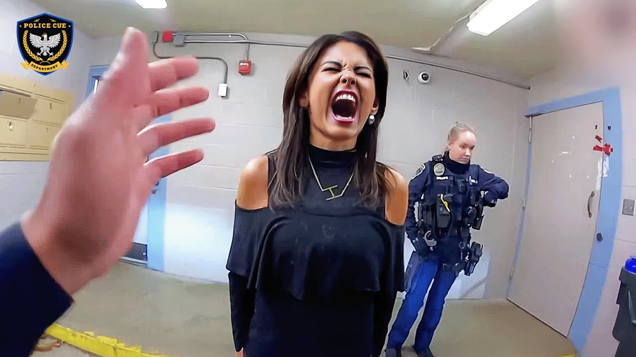 Drunk Woman Brutally Crashes Vehicle During Police Chase | Karens Getting Arrested by Police