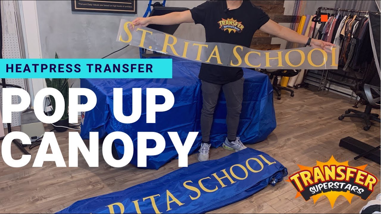DTF Heat Press Pop Up Canopy - Custom Personalized Canopy (COLD PEEL)