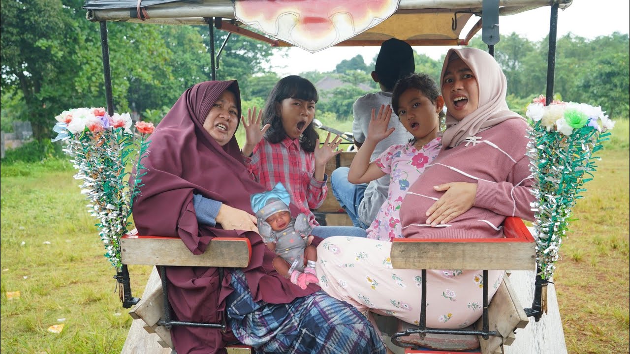 DUA IBU HAMIL NAIK DELMAN 🏇 MAU MELAHIRKAN - Bareng salsa | Zein Husna