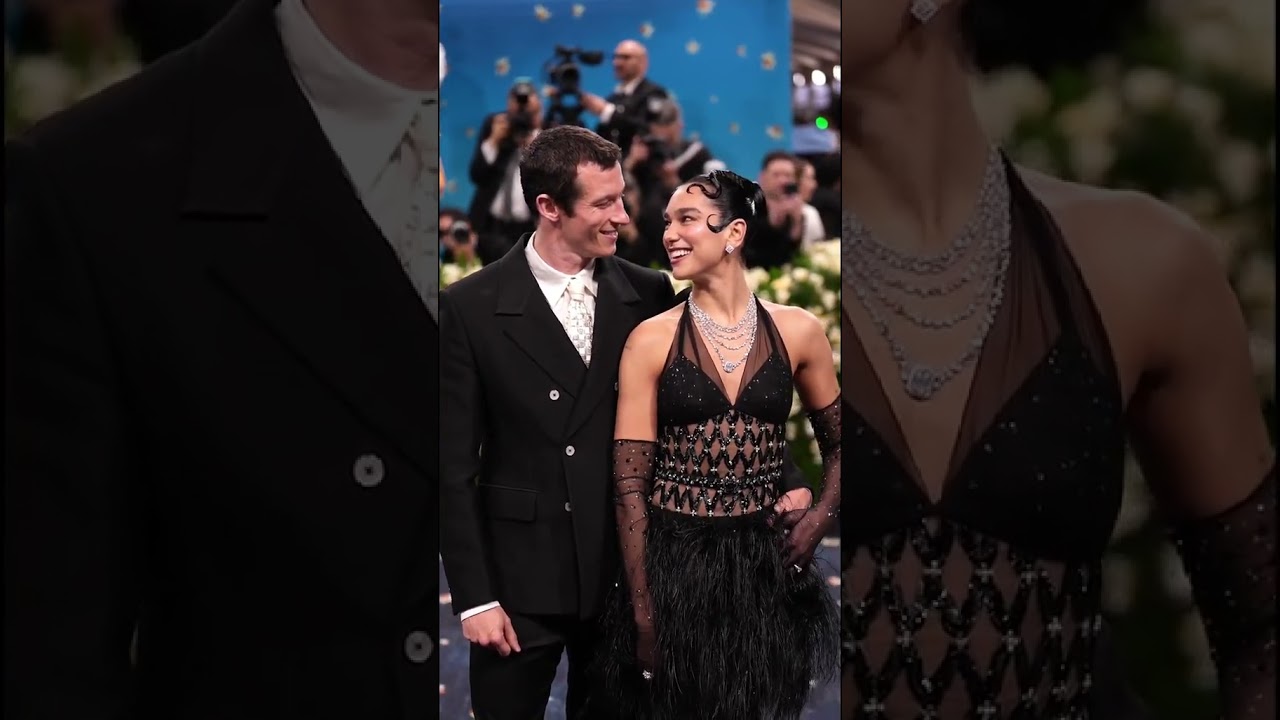 Dua Lipa and her Boyfriend Callum Turner New Look🖤 #dualipa #singer #fashion #model #outfit #style