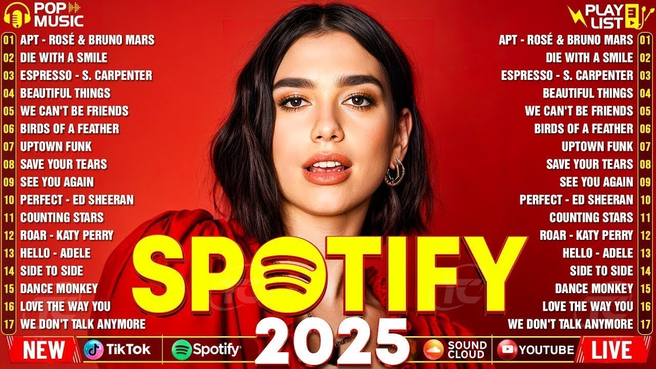 Dua Lipa, Ed Sheeran, Rihanna, Selena Gomez, Bruno Mars, Maroon 5, Zayn, Adele 💎 Billboard Hot 100