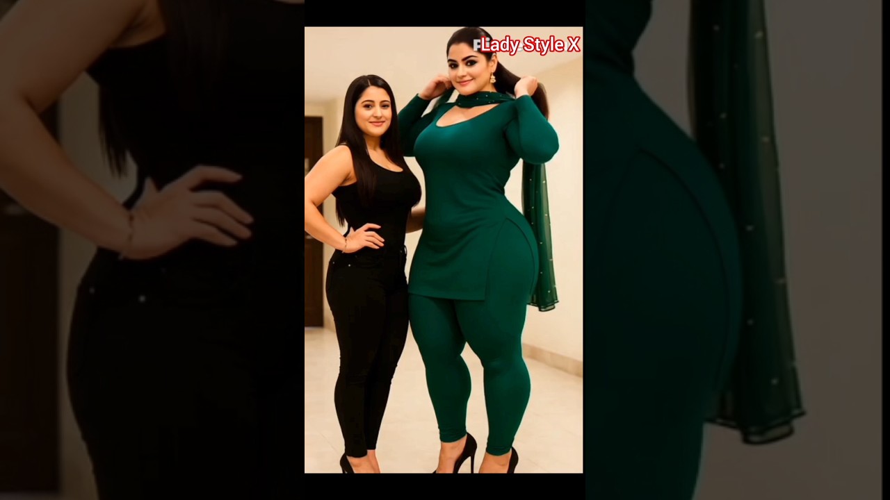 Dubai Princess Look in Shiny Salwar Suit | Bold Plus Size Indian Fashion #shorts