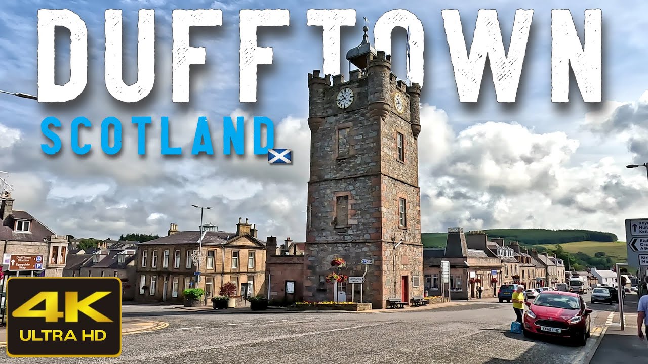 Dufftown Scotland Walking Tour 4K, July 2023